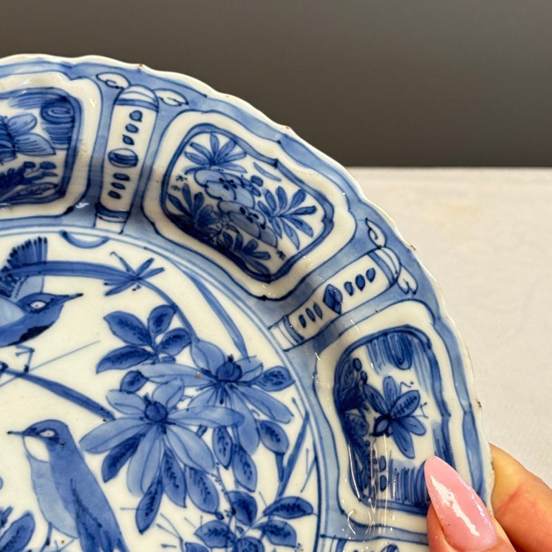 A Chinese blue and white 'Pair of Birds' plate - 图6