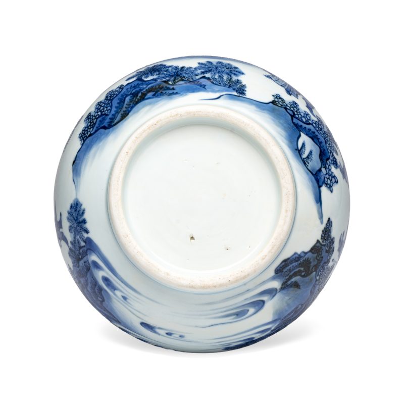 文王訪賢 | A Chinese blue and white 'Wen Wang Fang Xian 文王訪賢' double-gourd vase - 图6