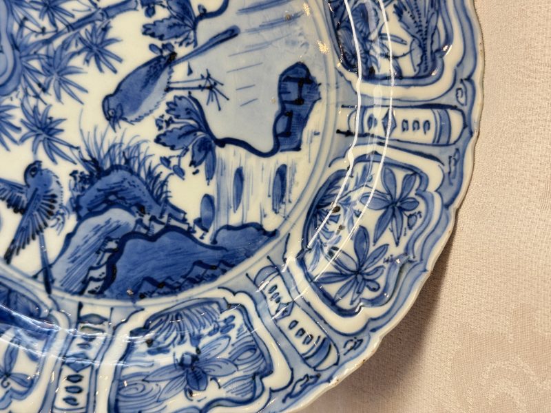 A Chinese blue and white 'Pair of Birds' plate - 图8