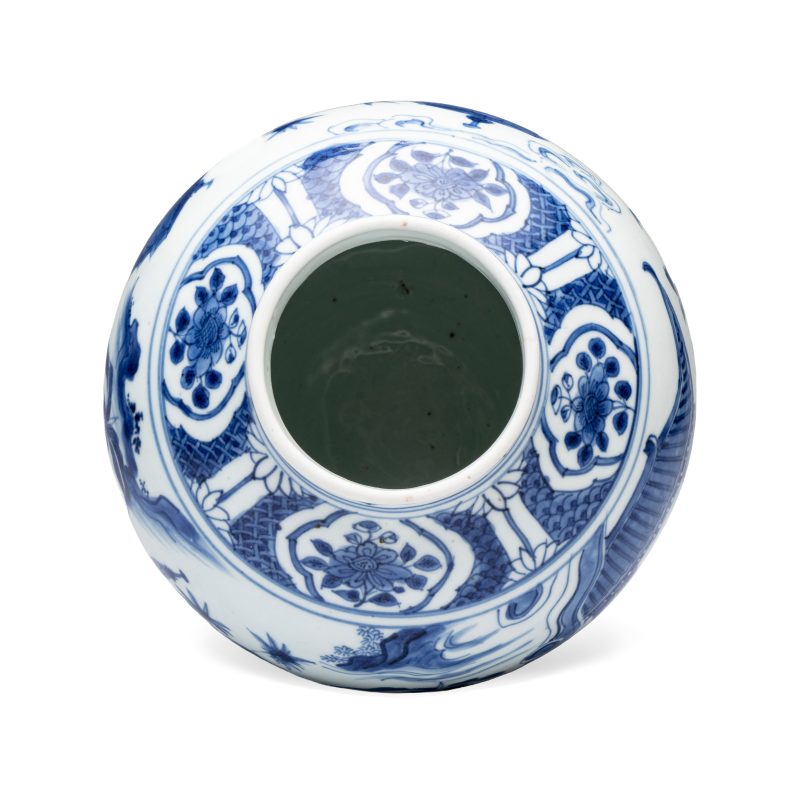 A Chinese blue and white baluster vase with narrative design - 图6
