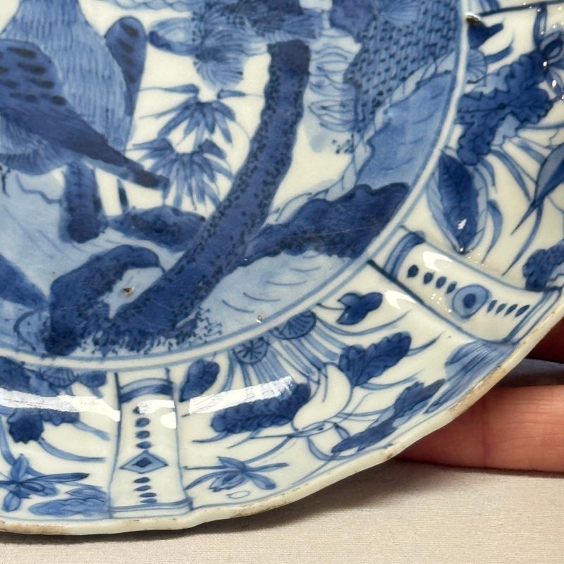 An extremely rare Chinese blue and white 'Eagle' plate - 图10