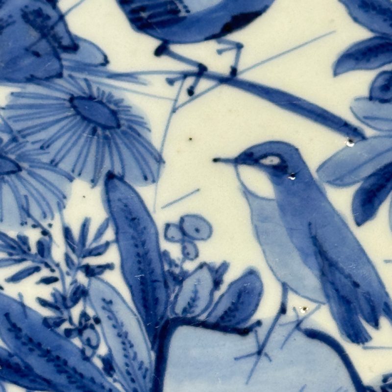 A Chinese blue and white 'Pair of Birds' plate - 图9