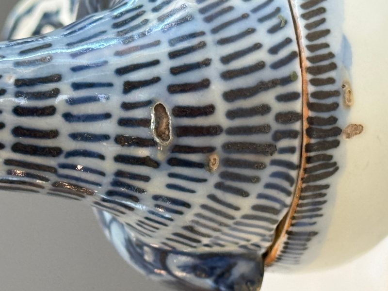 A Chinese blue and white 'Duck' incense burner - 图23