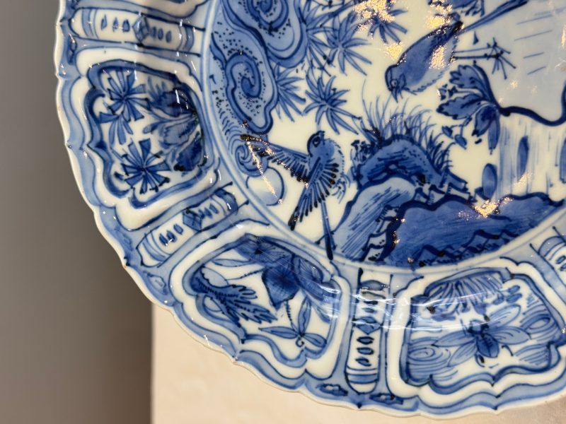 A Chinese blue and white 'Pair of Birds' plate - 图9