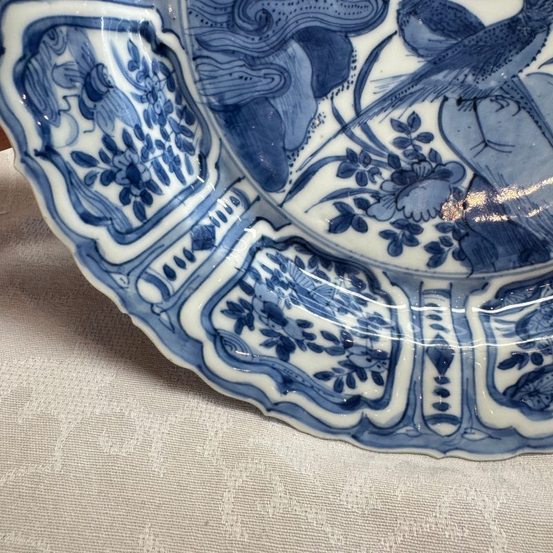 A Chinese blue and white 'Pheasants' plate - 图6