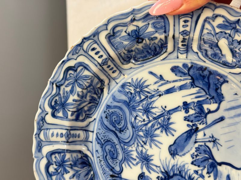 A Chinese blue and white 'Pair of Birds' plate - 图10