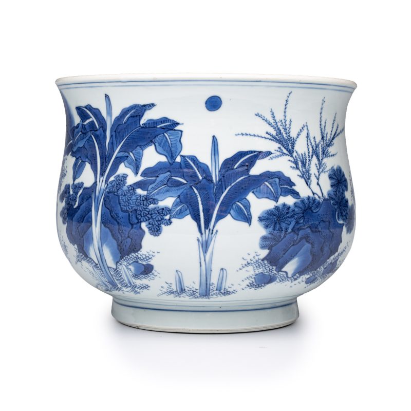 六子戲彌勒 | An extremely rare and fine Chinese blue and white 'Liu Zi Xi Mi Le 六子戲彌勒' censer - 图5