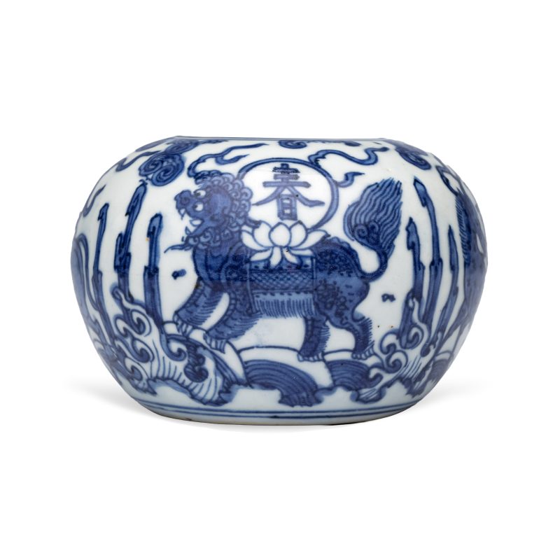 A Chinese blue and white globular water pot - 图5