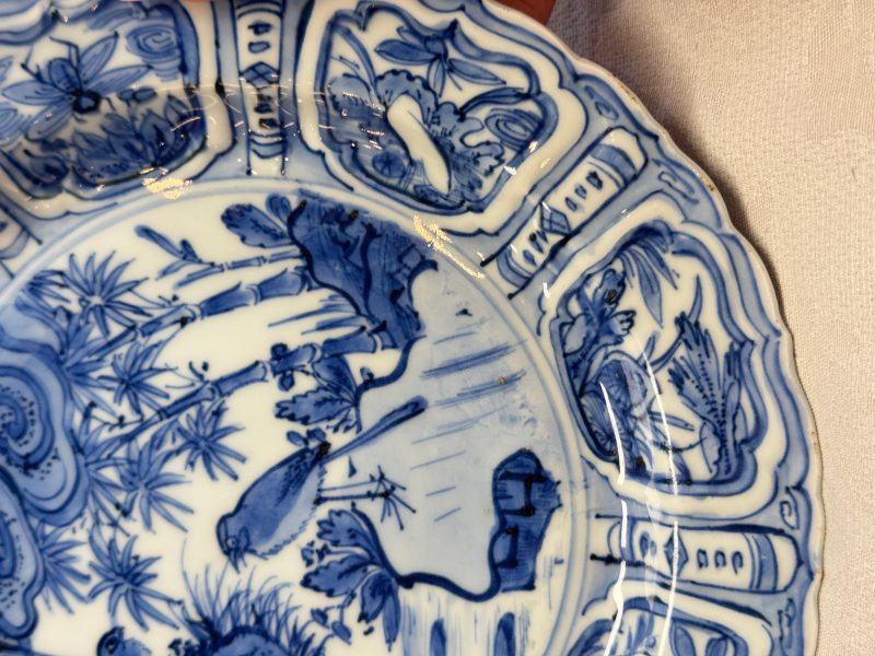 A Chinese blue and white 'Pair of Birds' plate - 图11