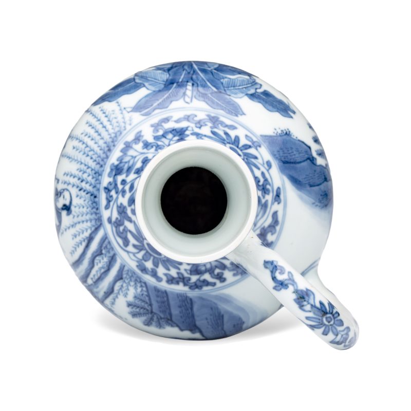 A rare Chinese blue and white 'Scholars Gathering' jug - 图6