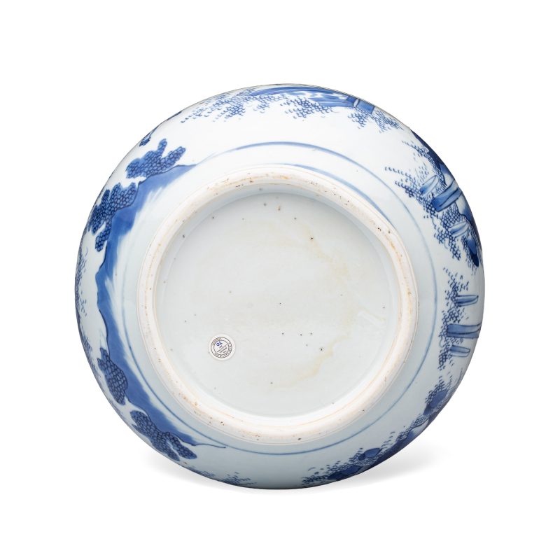 六子戲彌勒 | An extremely rare and fine Chinese blue and white 'Liu Zi Xi Mi Le 六子戲彌勒' censer - 图7