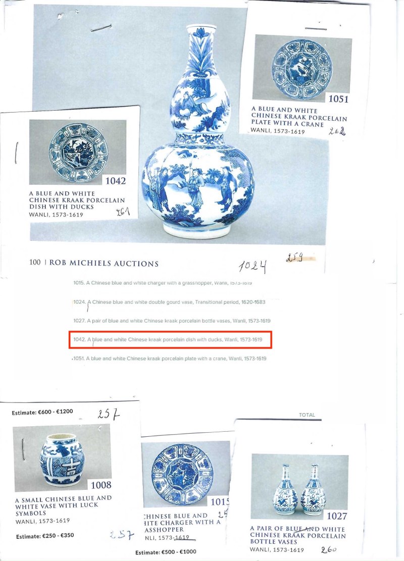 A Chinese blue and white 'Stork' plate - 图3