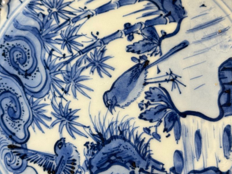 A Chinese blue and white 'Pair of Birds' plate - 图12