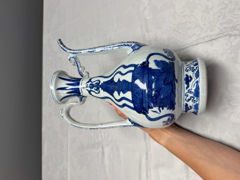 A Chinese blue and white 'Magic Fountain' ewer - 图34