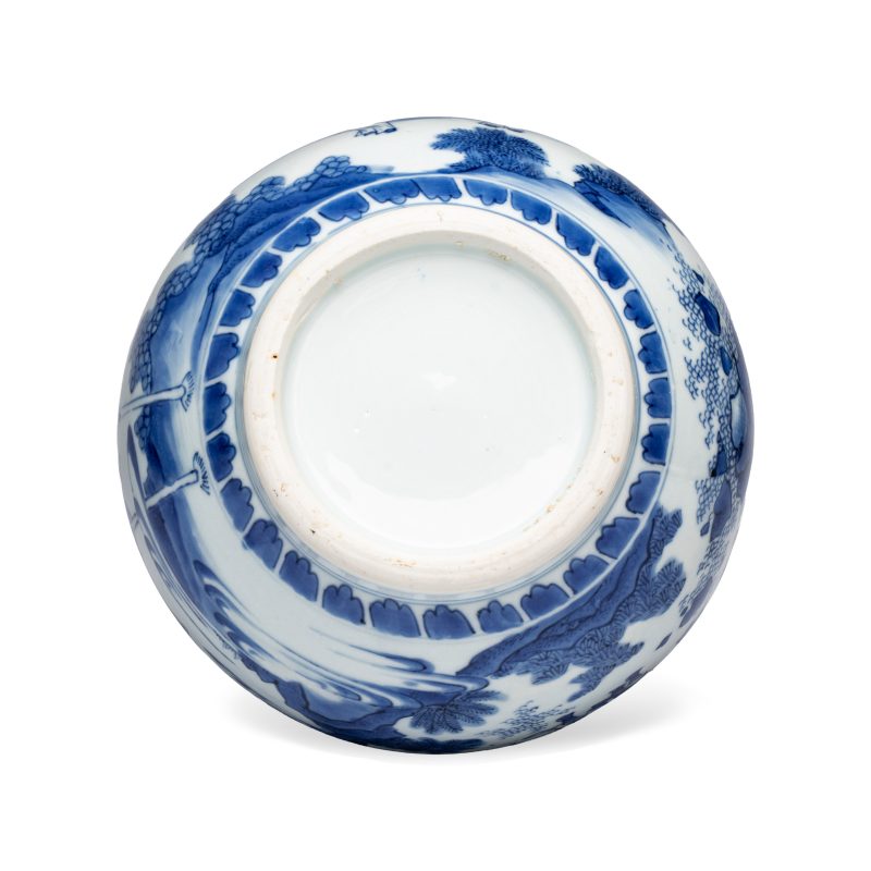 加官進爵 | A Chinese blue and white 'Jia Guan Jin Jue 加官進爵' double-gourd vase - 图6