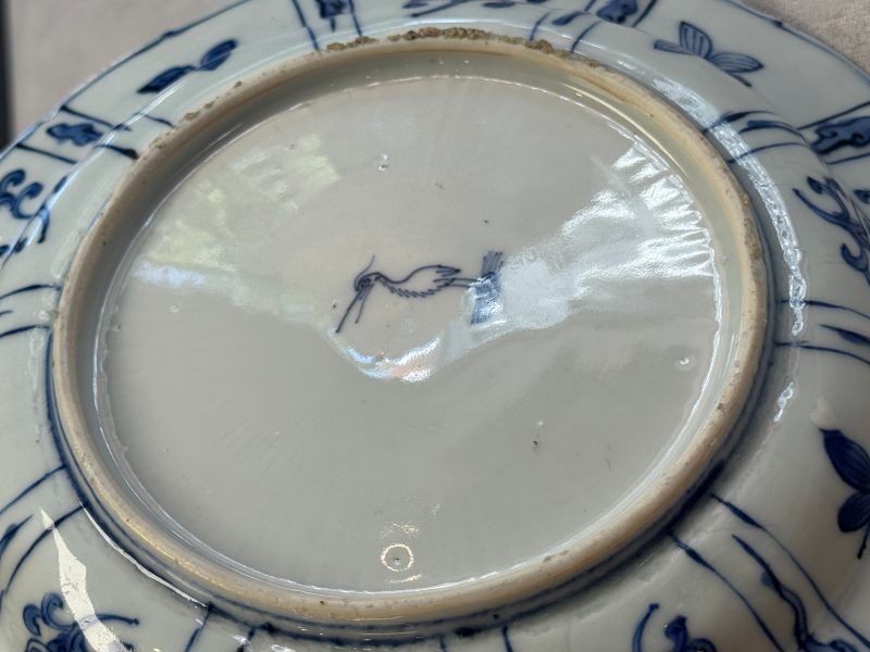 A Chinese blue and white 'Birds Beside the Water' plate - 图17