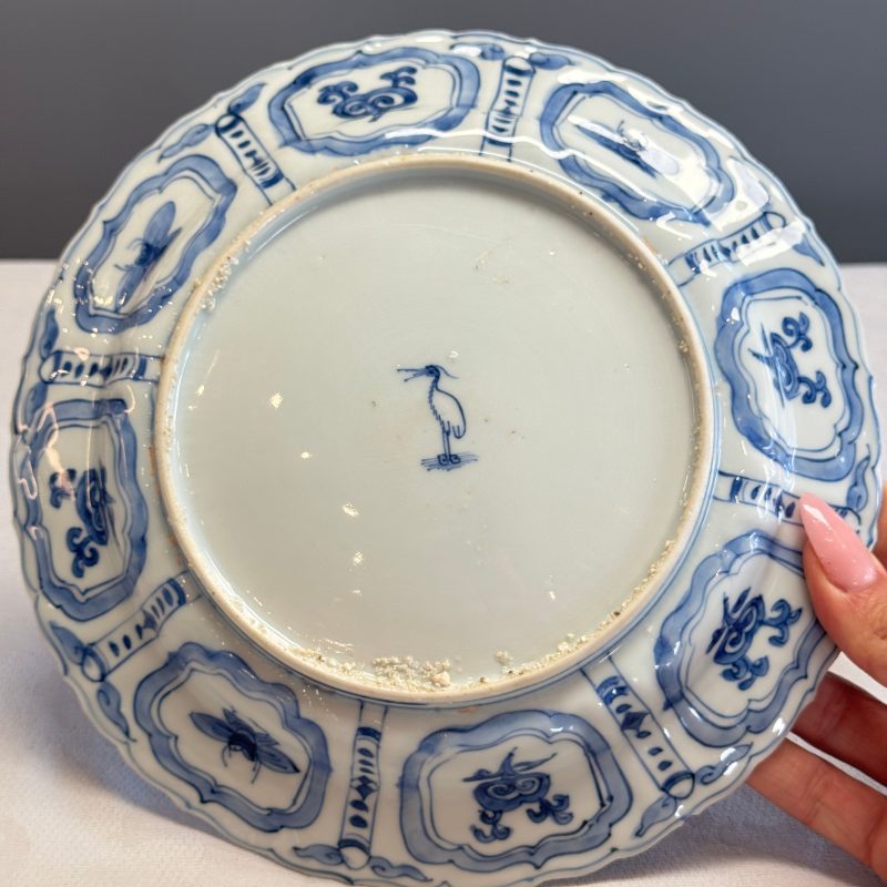 A Chinese blue and white 'Pheasants' plate - 图13
