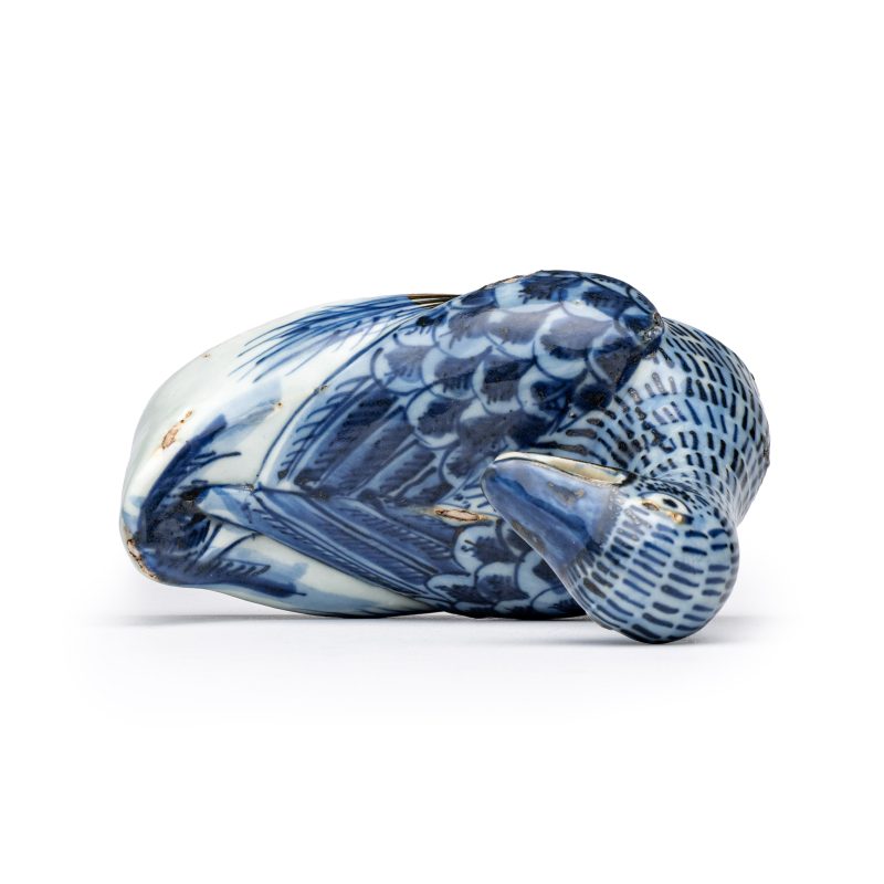 A Chinese blue and white 'Duck' incense burner - 图8