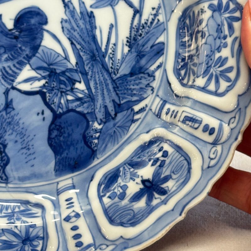 A Chinese blue and white 'Mandarin Duck' plate - 图10