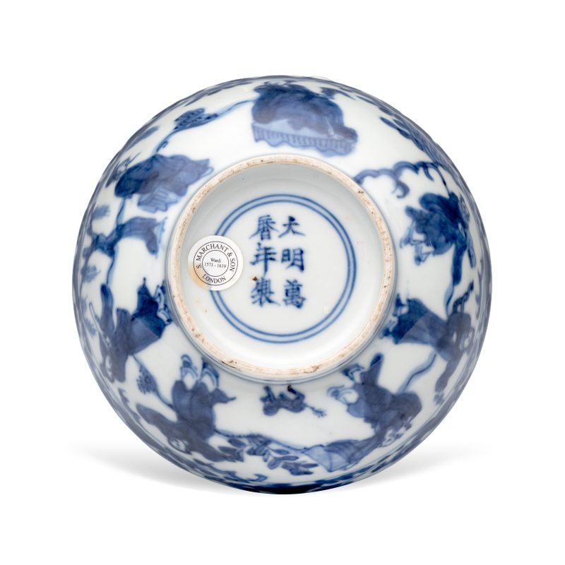 A Chinese blue and white'Immortals' shallow bowl - 图6