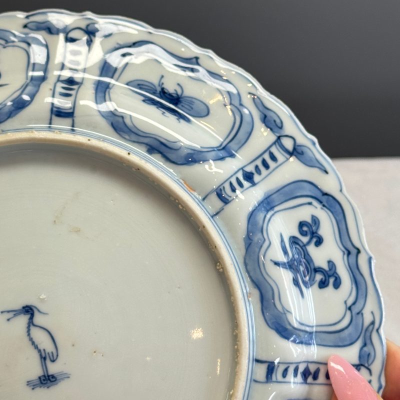 A Chinese blue and white 'Pheasants' plate - 图16