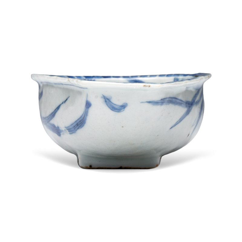 A rare Chinese blue and white scoop-shaped 'Geese' vessel - 图8