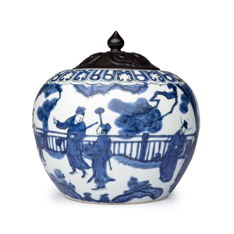 A rare Chinese blue and white weiqi jar - 图3