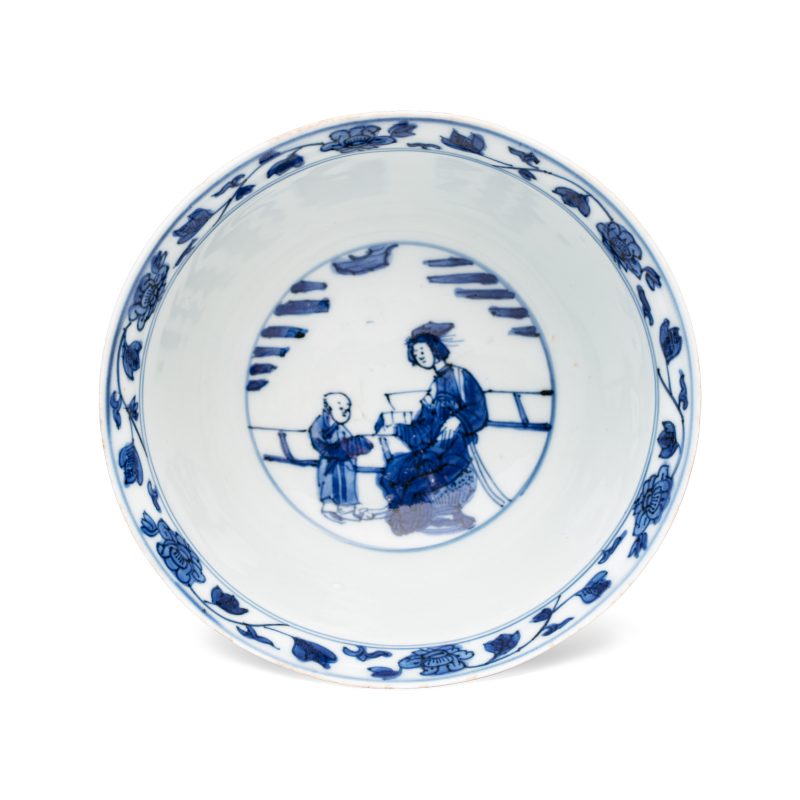 A Chinese blue and white 'Poem' bowl, ex-Percival David Collection - 图7