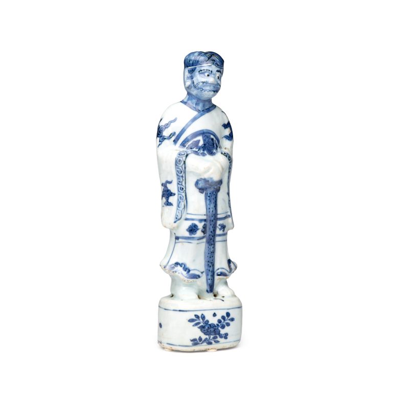 A Chinese blue and white figure of Li Tieguai - 图1