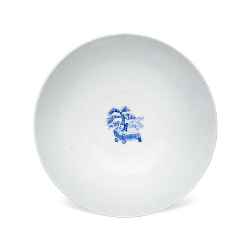 A Chinese blue and white 'Ode to the Red Cliff' bowl - 图6