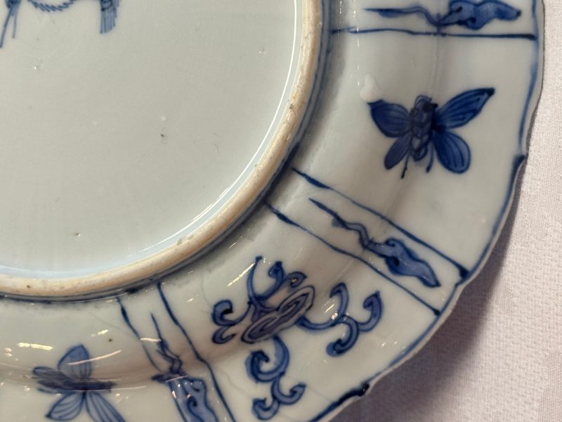 A Chinese blue and white 'Birds Beside the Water' plate - 图13