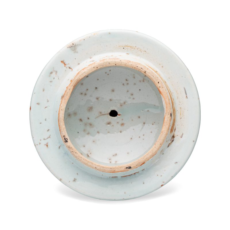 A fine Chinese blue and white vase and cover with narrative design - 图7