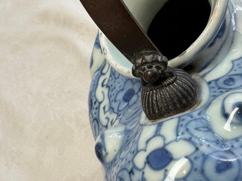 A Chinese blue and white 'Toad' ewer - 图23