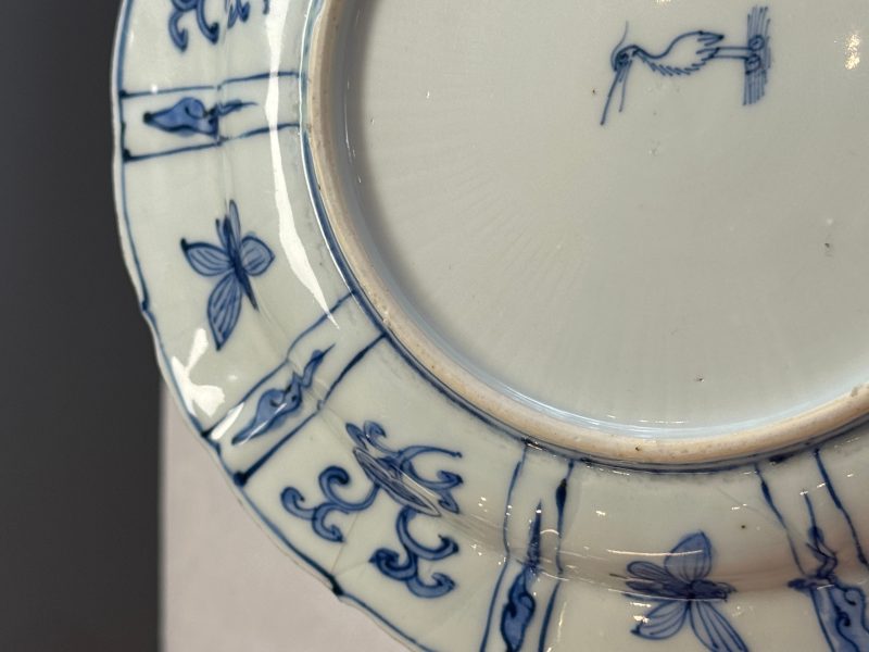 A Chinese blue and white 'Birds Beside the Water' plate - 图14