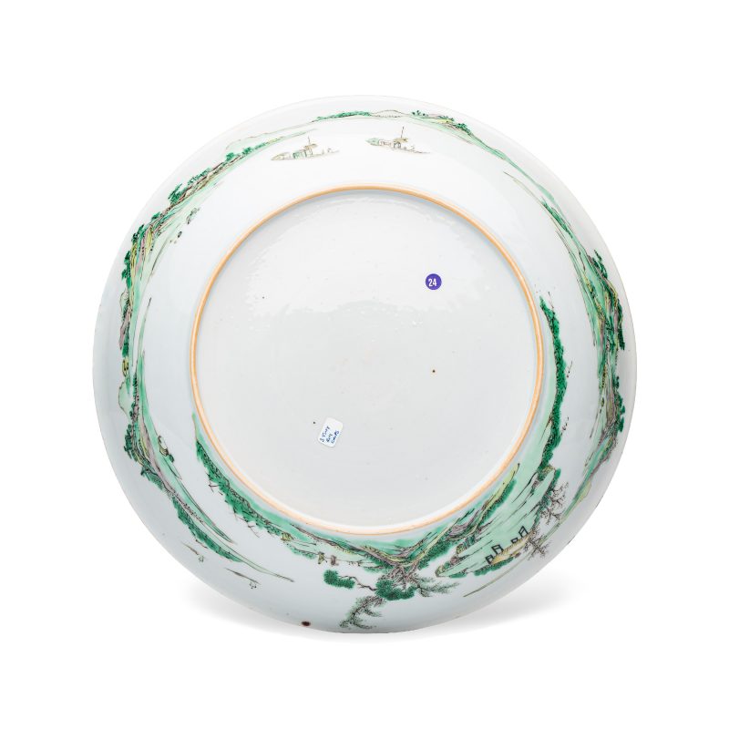 A fine and rare Chinese famille verte 'Kingfisher' dish - 图2