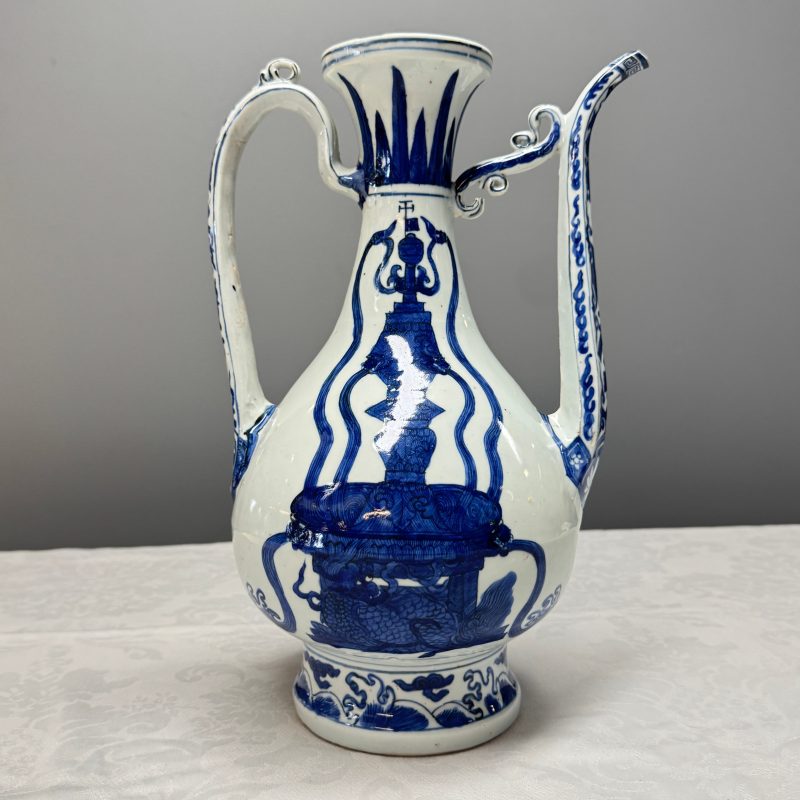 A Chinese blue and white 'Magic Fountain' ewer - 图17