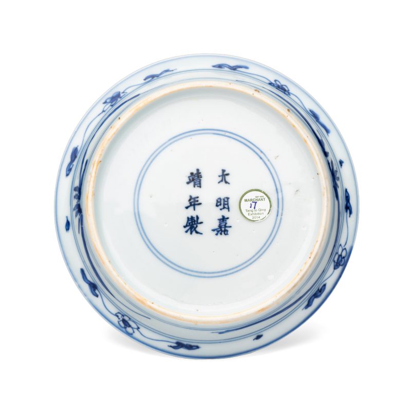 A Chinese blue and white 'Crane' saucer dish - 图2