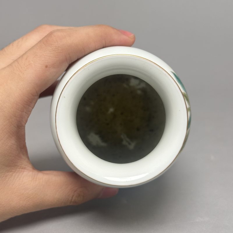 民国 粉彩婴戏图灯笼瓶 - 图7