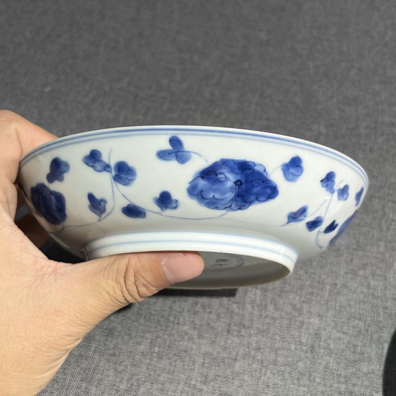 清康熙青花人物盘一对 - 图7