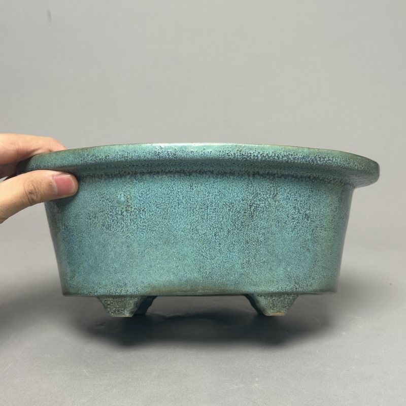 清中期 炉钧釉花盆 - 图4