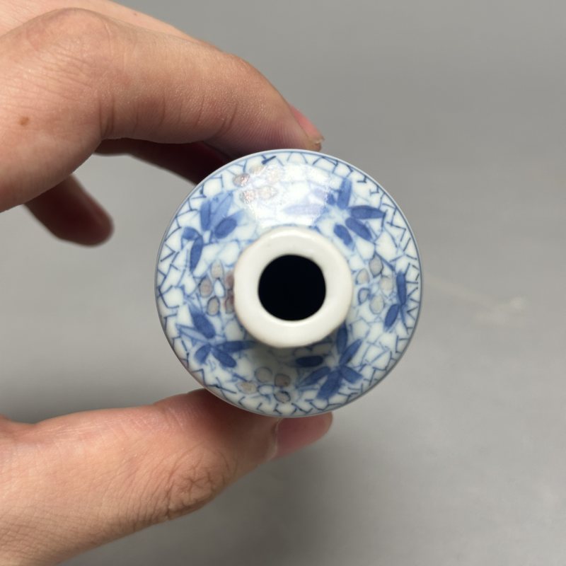 清中期 青花釉里红西游记图鼻烟壶 - 图5