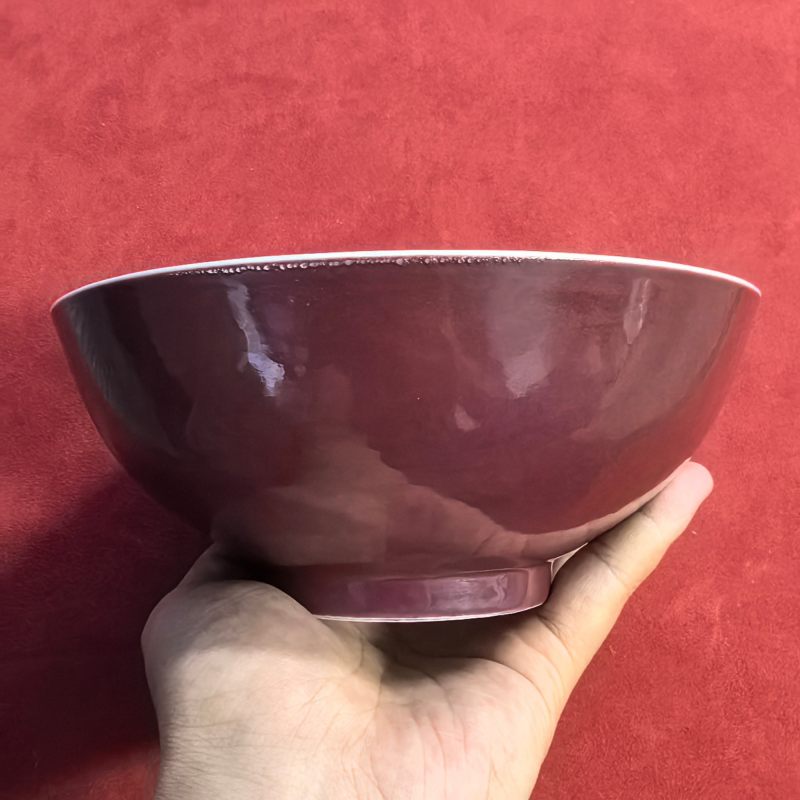 清光绪 红釉碗 - 图7
