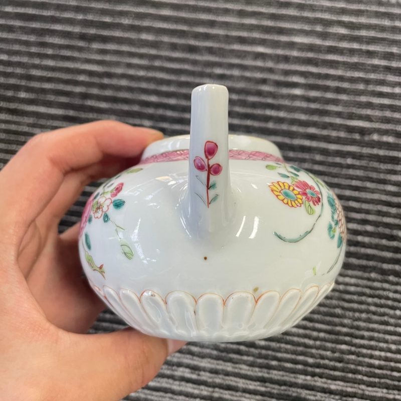 清雍正 粉彩菊花纹茶壶 - 图15