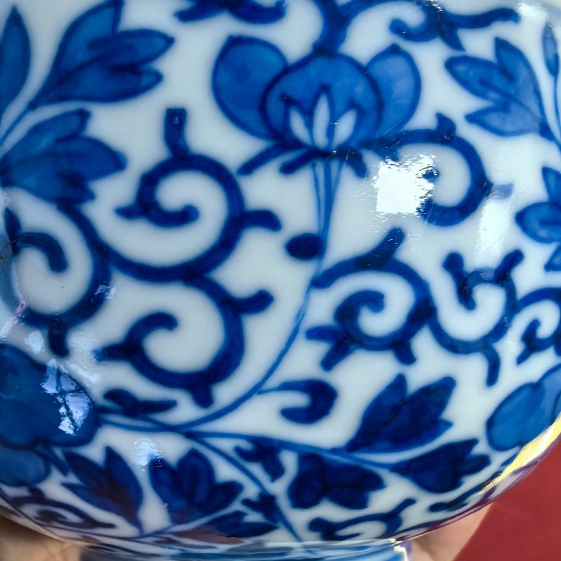 清光绪 青花缠枝牡丹纹碗 - 图10