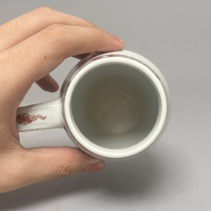 清乾隆 粉彩花卉把杯 - 图8