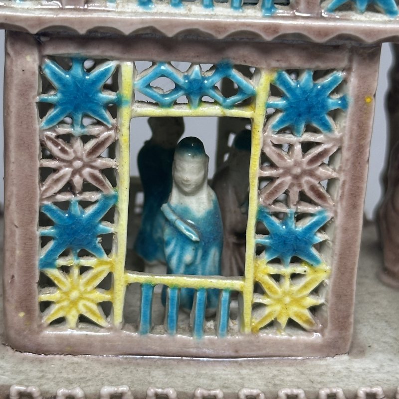 清晚期 素三彩龙舟 - 图8