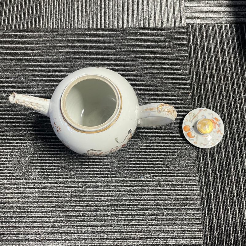 清雍正 粉彩八仙图茶壶 - 图8