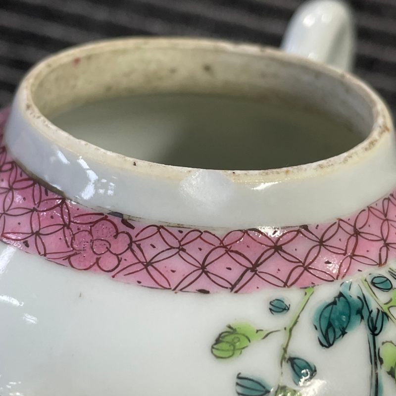 清雍正 粉彩菊花纹茶壶 - 图20