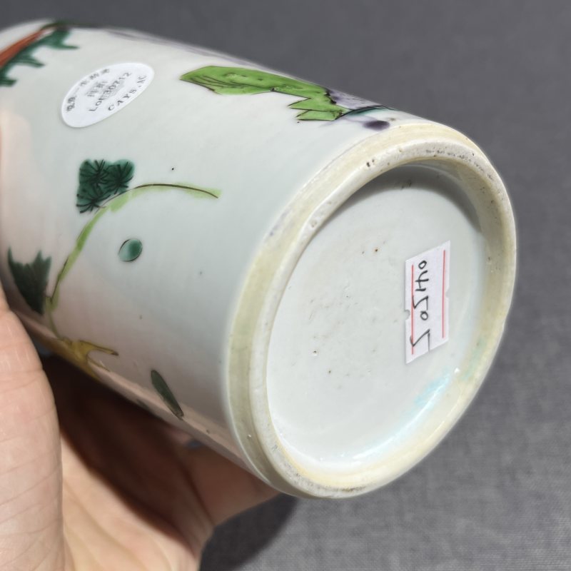 清雍正粉彩人物筒瓶 - 图10