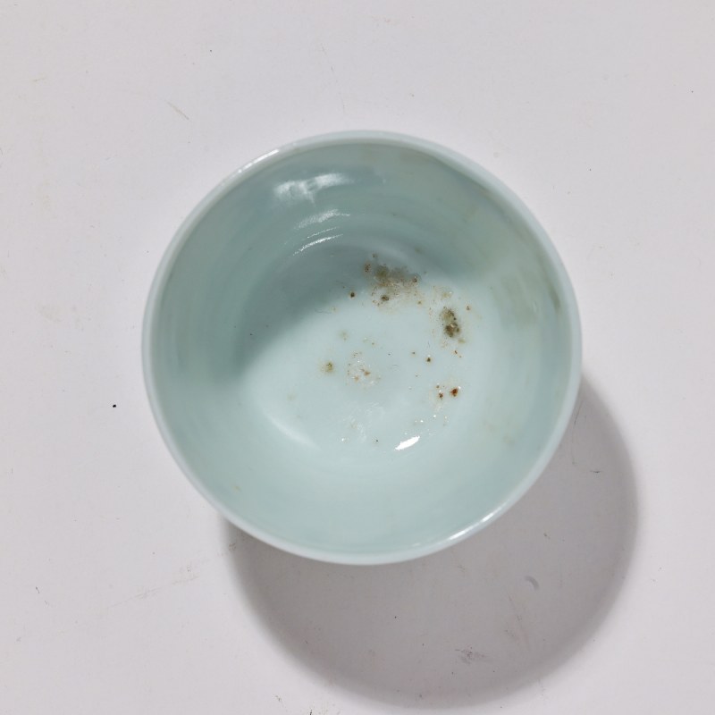 清晚期 青花山水图杯 - 图6